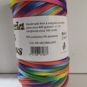 Fettuccia  lycra soft fantasia 700 arcobaleno