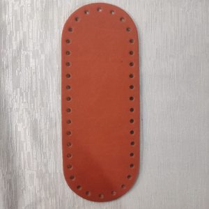 Fondo per Borsa Finta Pelle Ovale 21x8cm Arancione