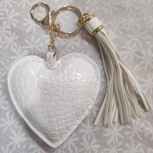 Cuore+Fiocco similpelle  BC001.1 BIANCO