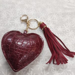 Cuore+Fiocco similpelle  BC001.28 BORDO'