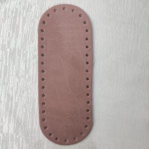 Fondo per Borsa Finta Pelle Ovale 21x8cm Cipria