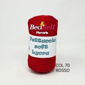 Fettuccia Soft Lycra Rosso 70