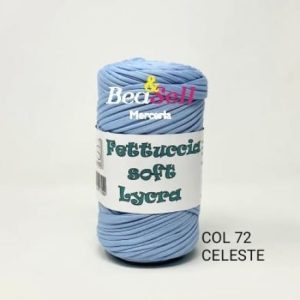 Fettuccia Soft Lycra Celeste 72