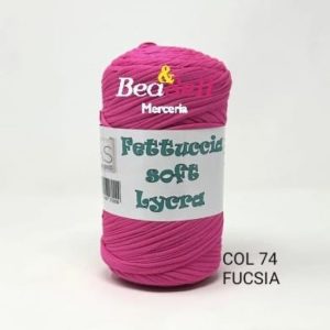 Fettuccia Soft Lycra Fucsia 74