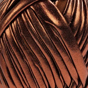 Fettuccia Lycra Metallizzata Marrone 17
