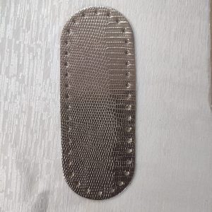 Fondo per Borsa Finta Pelle Oro Rosa Ovale 21x8cm