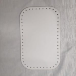 Fondo Borsa 28x18 ecopelle Bianco