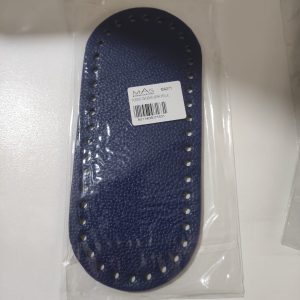 Fondo cm 20x9 VERA PELLE Blu