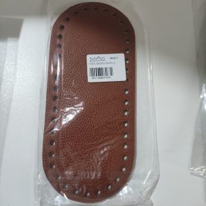 Fondo cm 20x9 VERA PELLE Cuoio