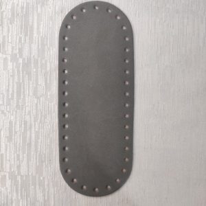 Fondo per Borsa Finta Pelle Ovale 21x8cm Grigio