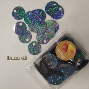 50gr Paillettes Grandi Lisce per Luna, 25 mm