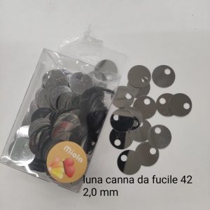 50gr Paillettes Grandi Lisce per Borse Luna Canna da Fucile, 20 mm