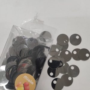 50gr Paillettes Grandi Lisce per Borse Luna Canna da Fucile, 20 mm