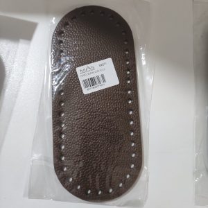 Fondo cm 20x9 VERA PELLE Marrone