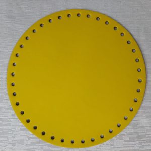 Fondi Per BORSE Tondo - 18 Cm Giallo