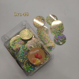 50gr Paillettes Grandi Lisce per Oro, 25 mm