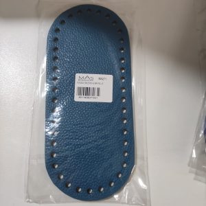 Fondo cm 20x9 VERA PELLE Petrolio