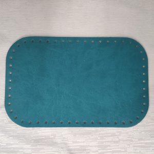 Fondo Borsa 28x18 ecopelle Petrolio