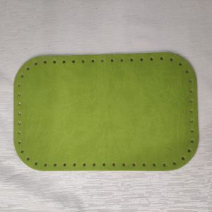 Fondo Borsa 28x18 ecopelle Verde acido