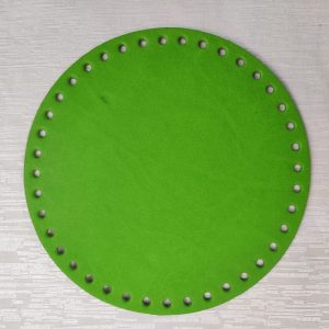 Fondi Per BORSE Tondo - 18 Cm Verde acido