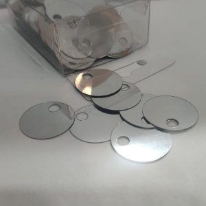 50gr Paillettes Grandi Lisce per Argento, 25 mm