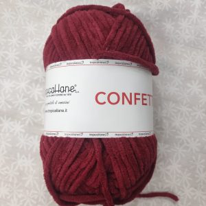 CINIGLIA CONFETTO BORDEUX 23
