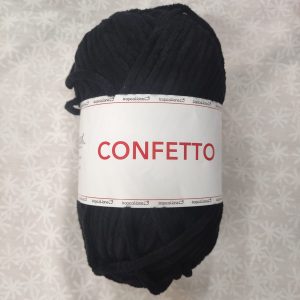 CINIGLIA CONFETTO NERO32