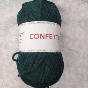 CINIGLIA CONFETTO VERDE SCURO