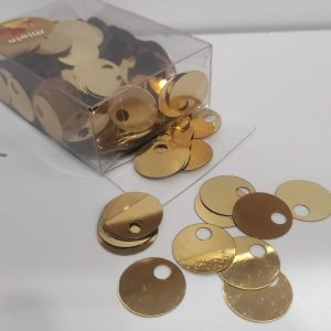 50gr Paillettes Grandi Lisce per Borse RAME, 20 mm