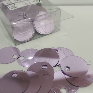 50gr Paillettes Grandi Lisce, 25 mm ROSA