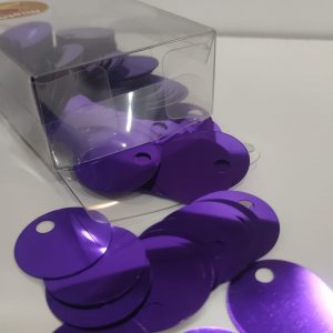 50gr Paillettes Grandi Lisce, 25 mm VIOLA