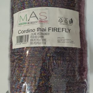 Filato Cordino Thai Lurex Firefly Mas ARCOBALENO 01