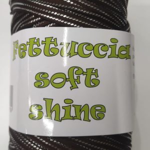 Fettuccia lycra soft SHINE COL.75 MARRONE SILVER