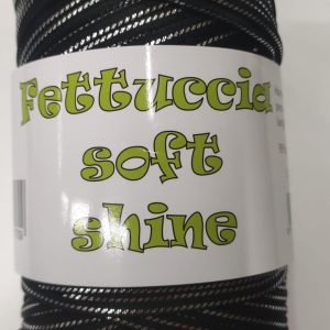 Fettuccia lycra soft SHINE COL.81 NERO SILVER