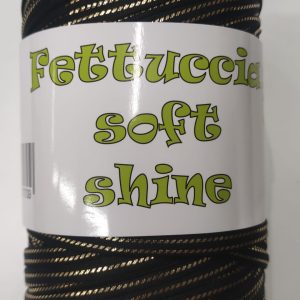 Fettuccia lycra soft SHINE COL.81 NERO ORO
