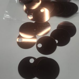 50gr Paillettes Grandi Lisce, 25 mm MARRONE