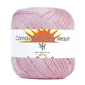 CANNA DA ZUCCHERO SEQUIN - Miss Tricot Filati col.14 ROSA