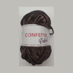CINIGLIA CONFETTO VELVET MARRONE 211
