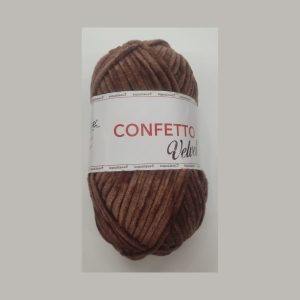 CINIGLIA CONFETTO VELVET NOCE 204