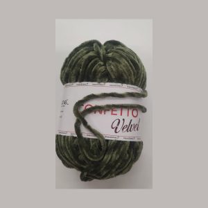 CINIGLIA CONFETTO VELVET VERDE 210