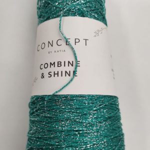 Filato Brillante Combine & Shine 50 turchese argento