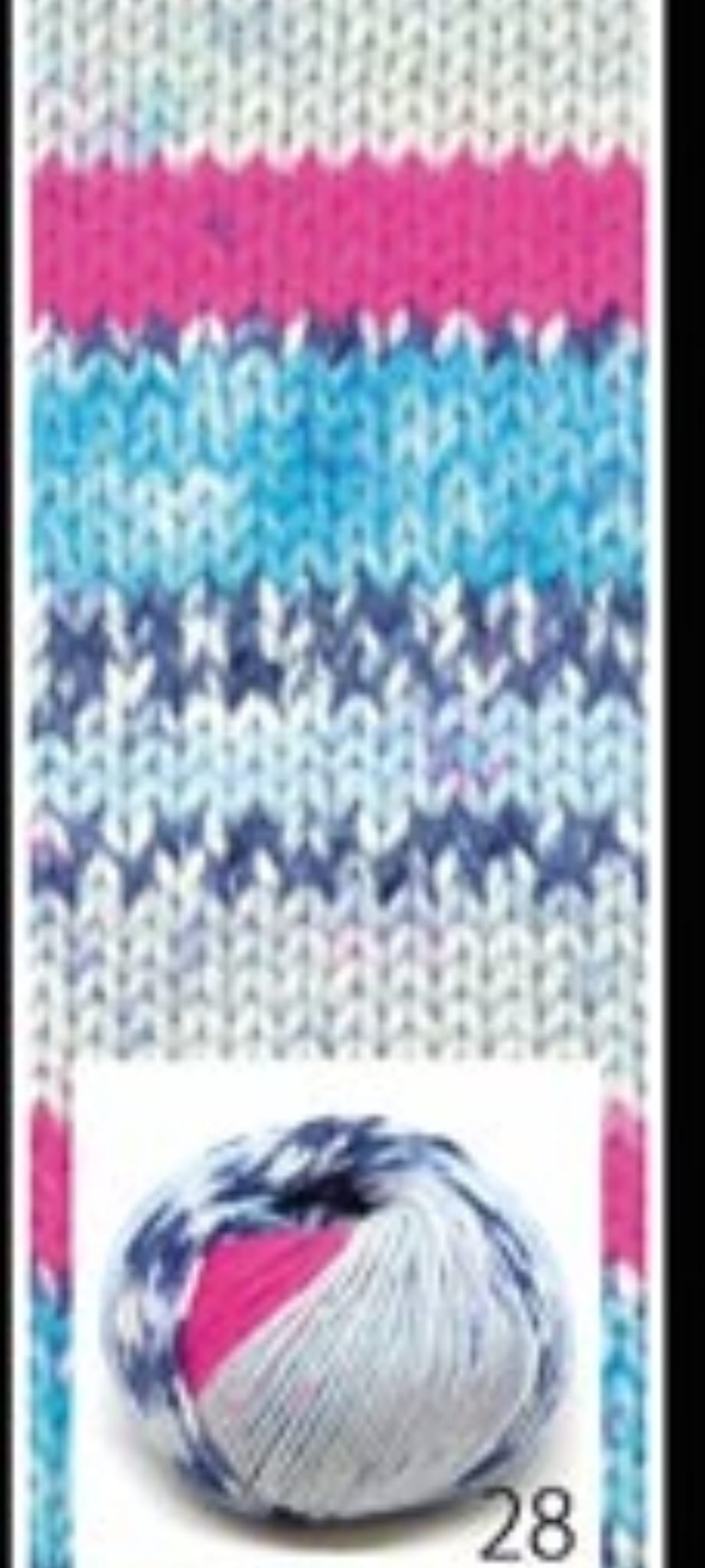 LANA Merinos Jacquard - Tropical Lane 28