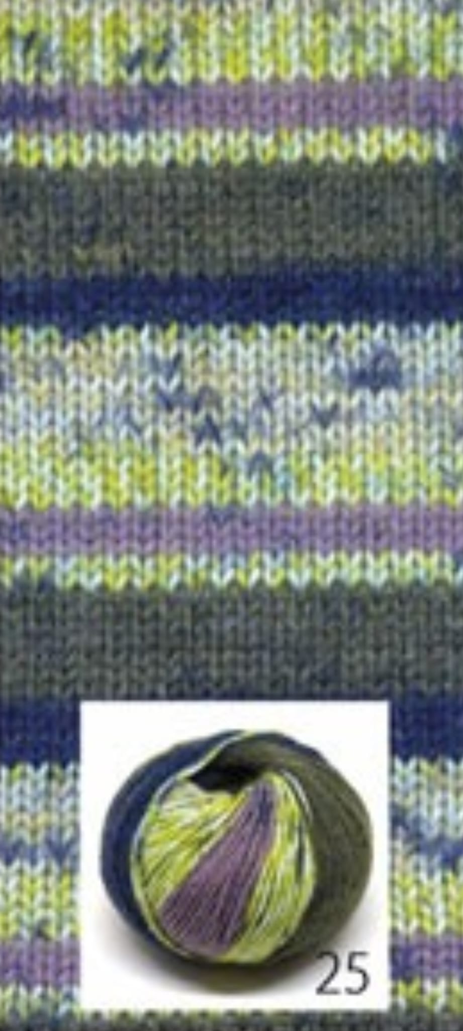LANA Merinos Jacquard - Tropical Lane 25