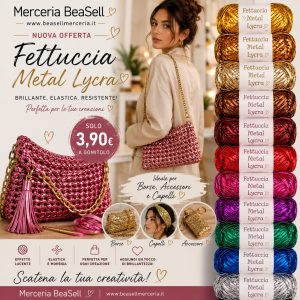 Fettuccia Lycra Metallizzata