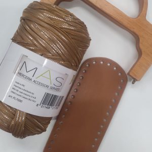 kit Borsa Nocciola con tutorial by  ♡crochet_chic♡ Argento